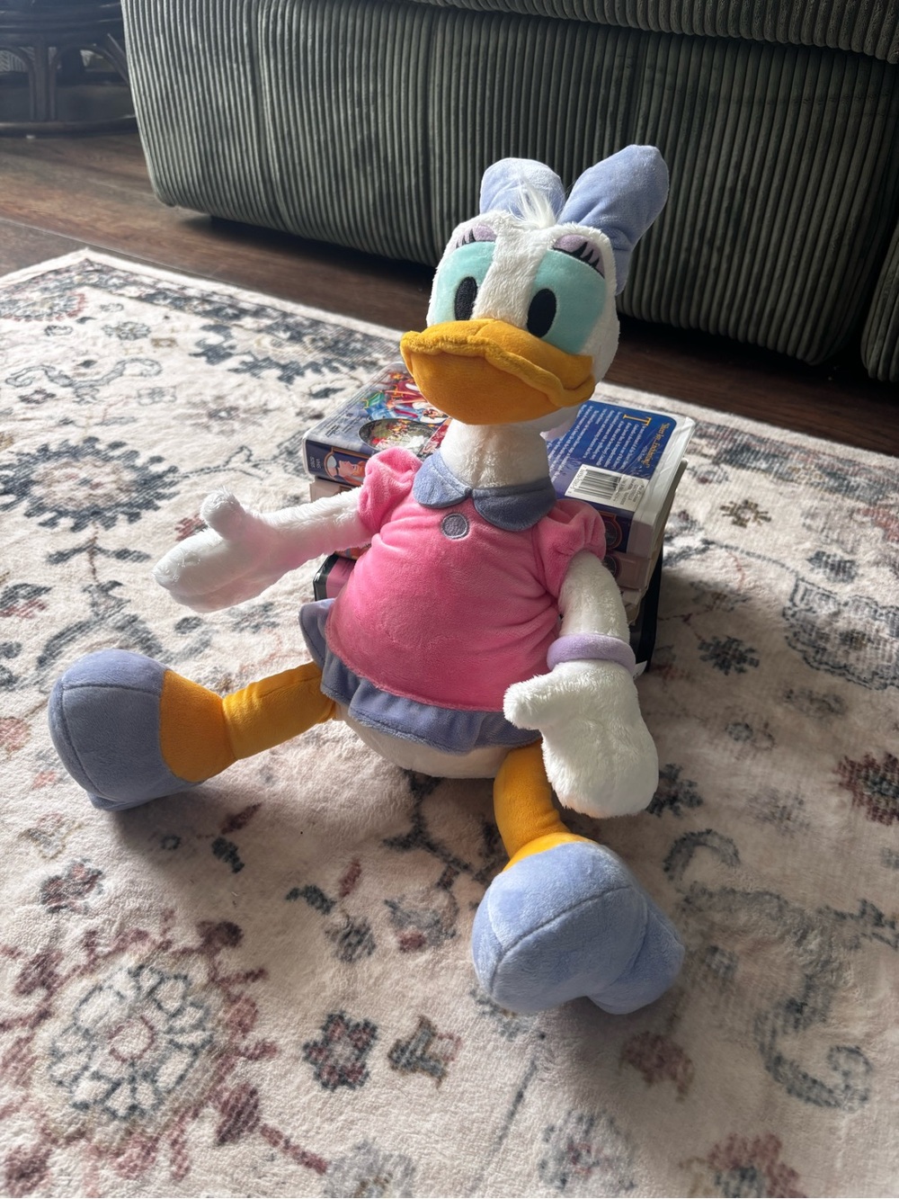 Disney Parks Daisy Duck Plush Toy - Pink & Blue